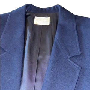 Vintage Woman’s 14 Pendleton Wool Blazer – Navy Blue – Made in USA